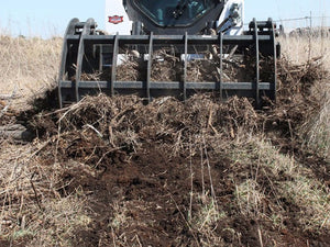 Pinza rastrillo Virnig V60 para minicargadora