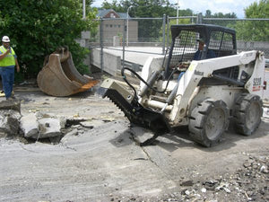 OMNI ATTACHMENTS The Beak concrete grapple for skid steer loaders