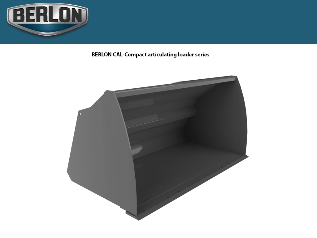BERLON CAL series Compact Articulating Loader Buckets for skid steers
