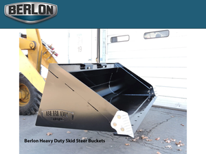 BERLON Heavy Duty extended lip bucket for skid steers