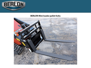BERLON MINI PALLET FORKS for MINI LOADERS
