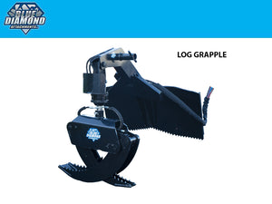 BLUE DIAMOND rotating log grapple for skid steer