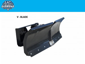 BLUE DIAMOND V snow blade for skid steer loaders