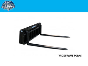 BLUE DIAMOND PALLET FORKS, WIDE FRAME (TRACTOR)