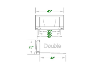 CID Low Back Hay Spears for skid steer loaders