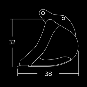 WAIN ROY Heavy Duty Dirt Buckets for Tractor Loader Backhoes Over 16000 lbs.