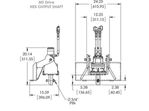 PENGO MS-125 drilling auger drive