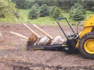 DPM next generation nursery jaw tree forks for machines with universal skid steer coupler