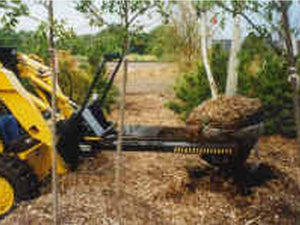 DPM next generation nursery jaw tree forks for machines with universal skid steer coupler