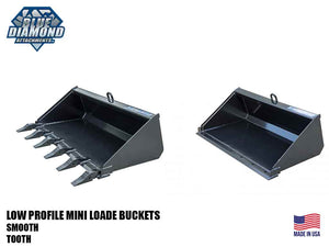BLUE DIAMOND low profile buckets for mini loader