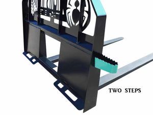 Horquillas para paletas con marco de servicio extremo SPIDER para minicargadora