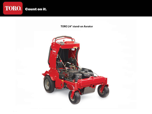 TORO 24" stand-on aerator