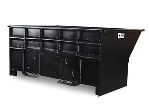 STAR trash and loose material hopper for skid steer loader