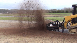 BLUE DIAMOND angle severe duty broom skid steer