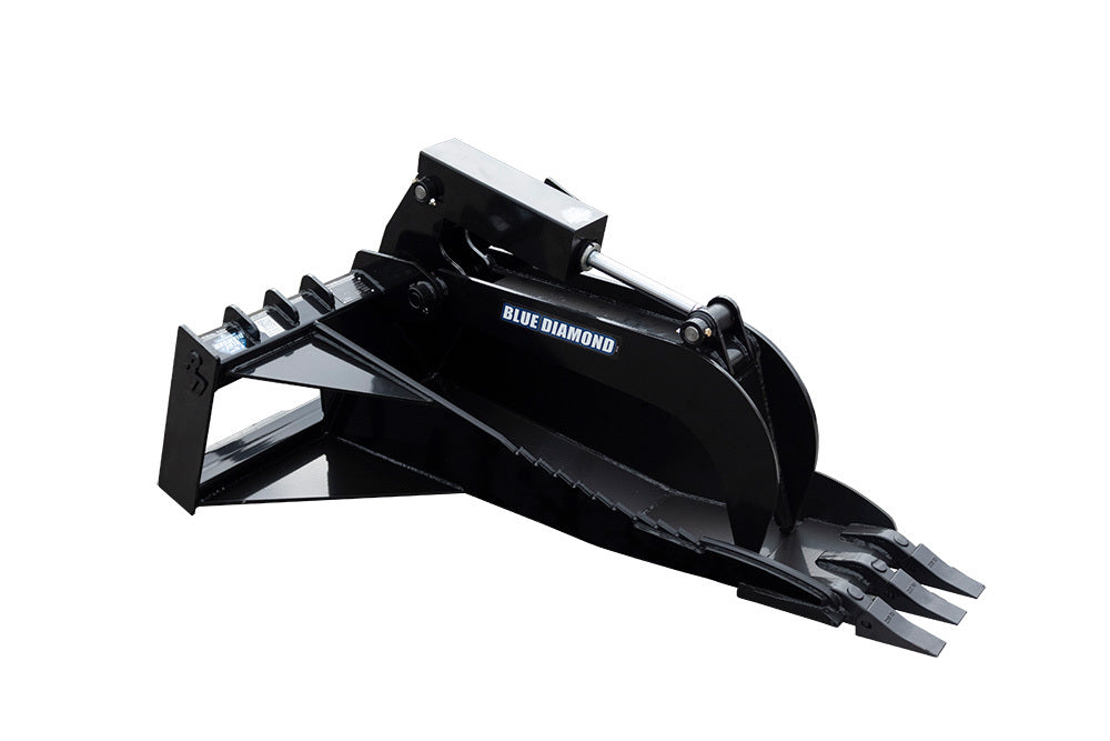 BLUE DIAMOND stump bucket grapple for skid steer