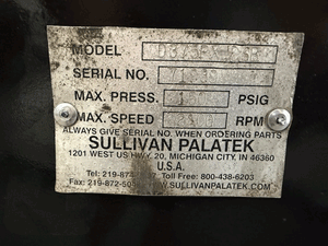 SULLIVAN DC375 Air Compressor