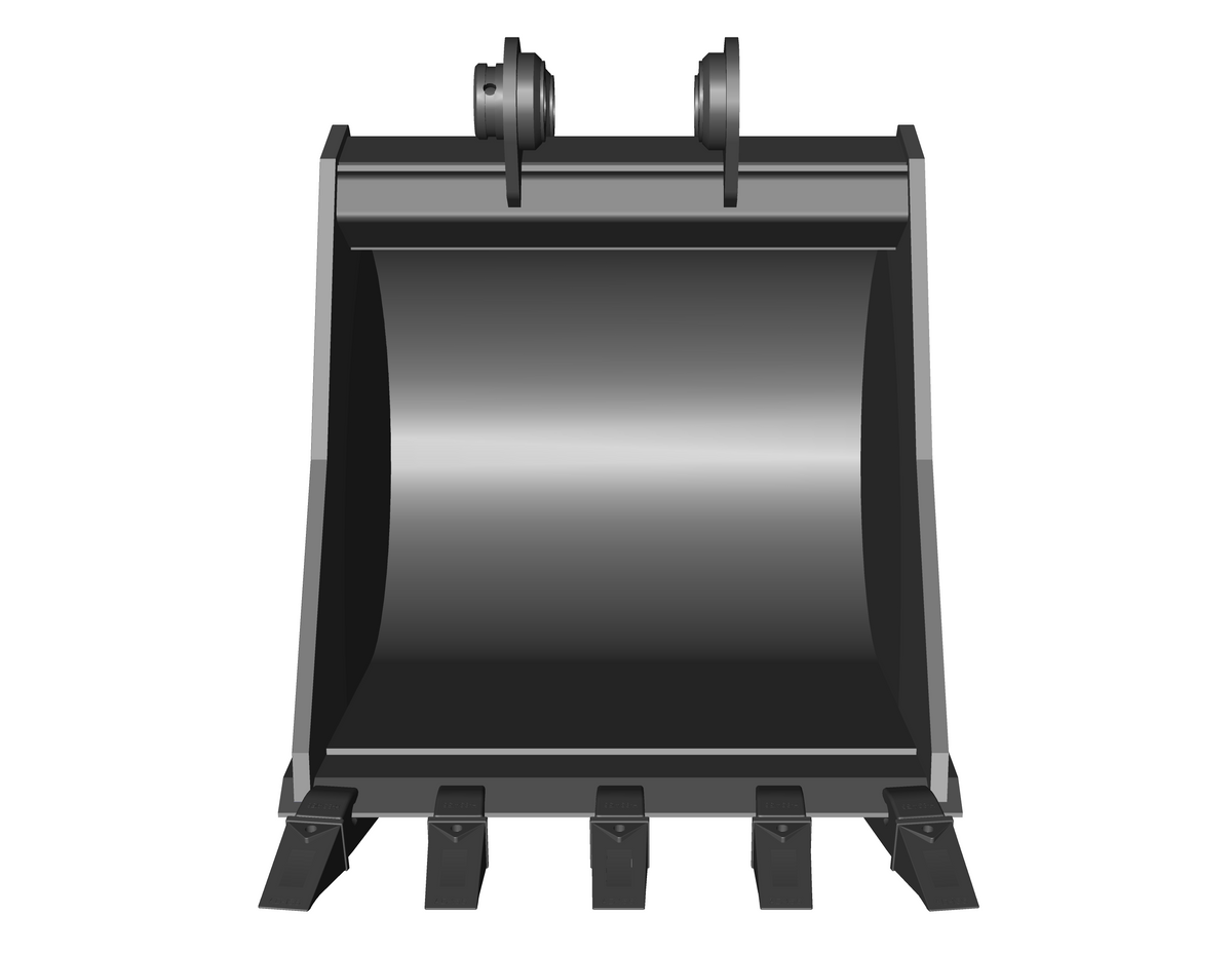 WERK-BRAU Dirt Bucket for 11,000 - 14,000 lbs. Backhoes.