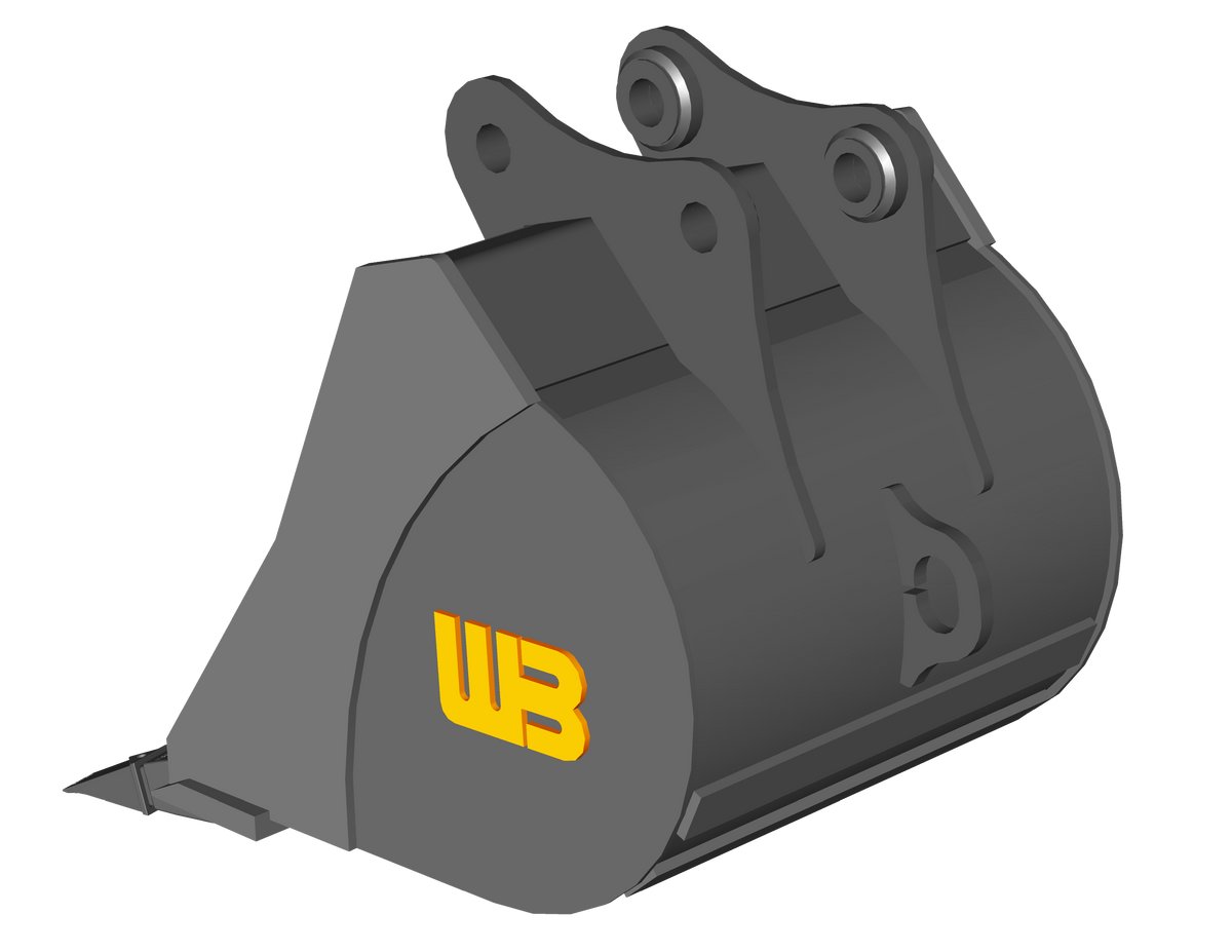 WERK-BRAU Dirt Bucket for 16,000 - 25,000 lbs. Excavators. (Mini 5)