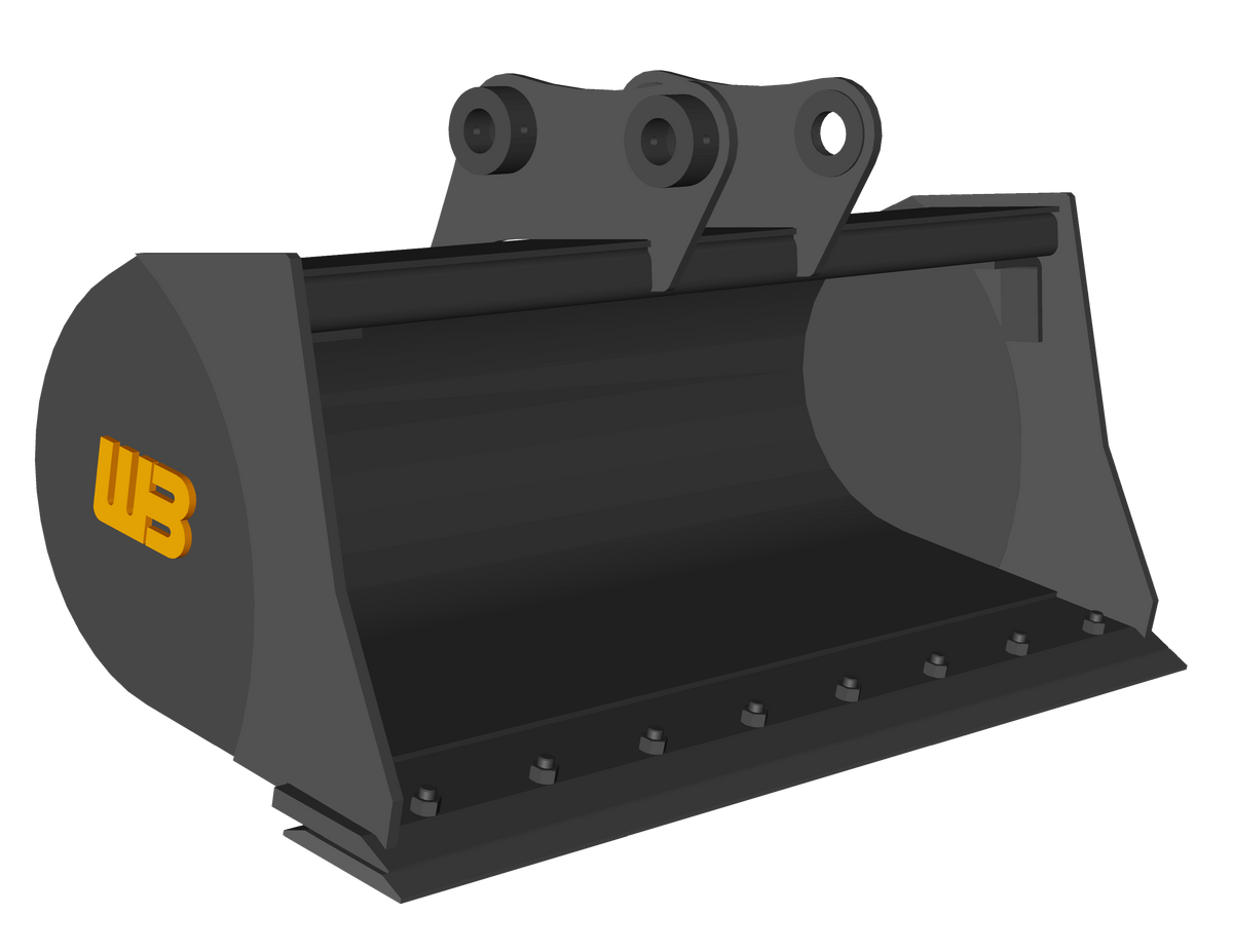 WERK-BRAU Ditching & Grading Bucket for 14,000 - 16,000 lbs. Excavators. (Mini 4)