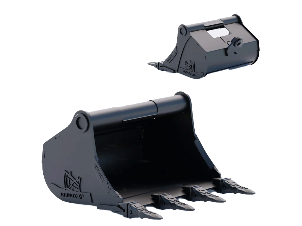 RHINOX Tag / CP / Wain Roy Quick Hitch Dirt Buckets for (1.5T) 2500 to 4000 Lbs. Machines (1.25" T-pin)