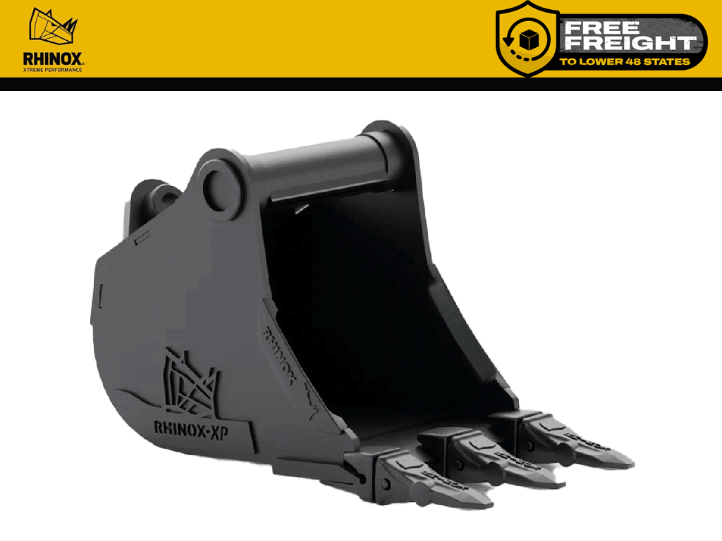 RHINOX Tag / CP / Wain Roy Quick Hitch Dirt Buckets for (1.5T) 2500 to 4000 Lbs. Machines (1.25" T-pin)