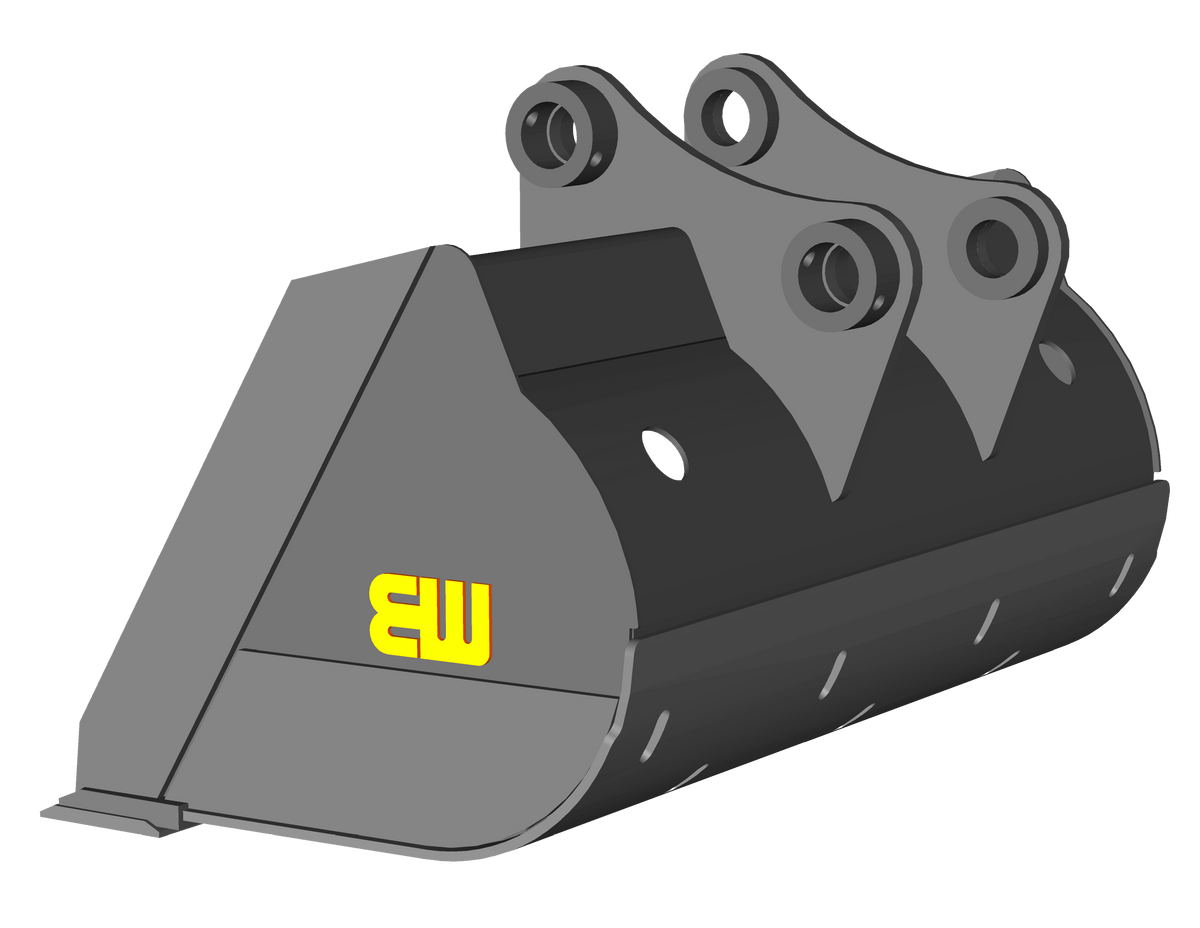 Cucharón de nivelación y zanjeo para trabajos severos Werk-Brau para 68,000-82,000 lbs. Excavadoras (35MT)