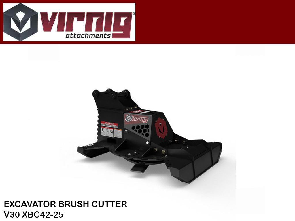 VIRNIG X30 rotary brush cutter for excavator