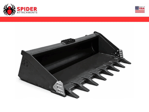 Spider Attachments Severe Duty Compact Track Loader and Skid Steer Bucket