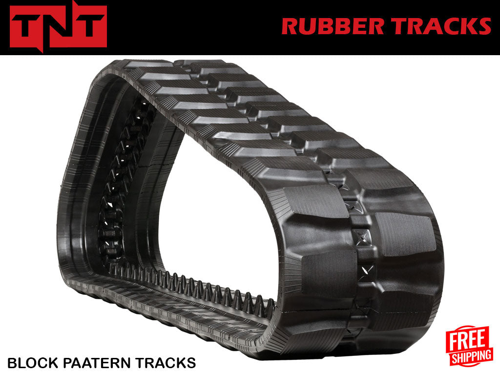 TNT 450x86x58 Heavy Duty Block Pattern Rubber tracks