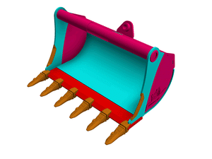 RHINOX Tag / CP / Wain Roy Quick Hitch Dirt Buckets for 10,000 to 12,000 Lbs. Machines (1.25" T-pin)