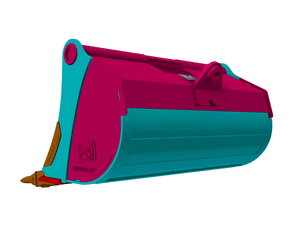 RHINOX Tag / CP / Wain Roy Quick Hitch Dirt Buckets for 10,000 to 12,000 Lbs. Machines (1.25" T-pin)