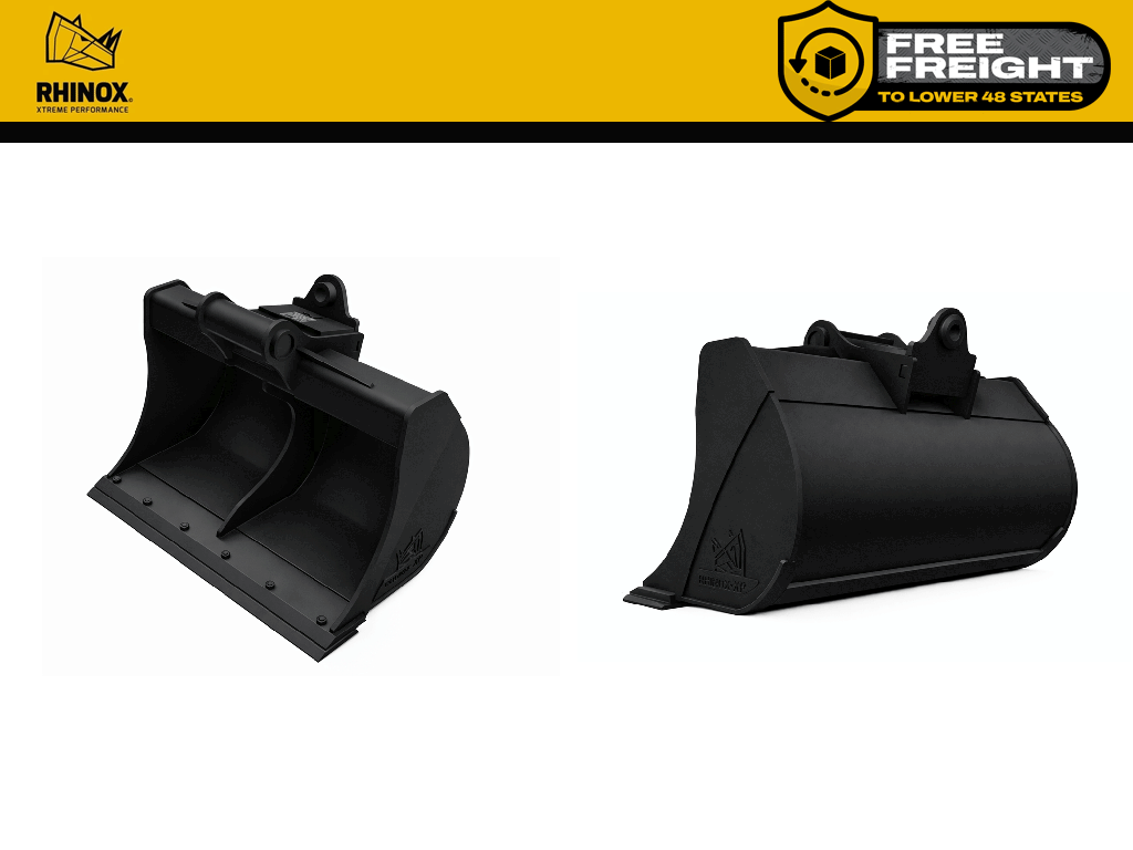 RHINOX Tag / CP / Wain Roy 4000-8000 Lbs. Excavator Ditch Bucket (1.25" T-Pin)