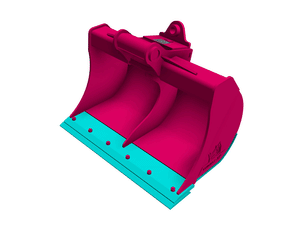RHINOX Tag / CP / Wain Roy 4000-8000 Lbs. Excavator Ditch Bucket (1.25" T-Pin)
