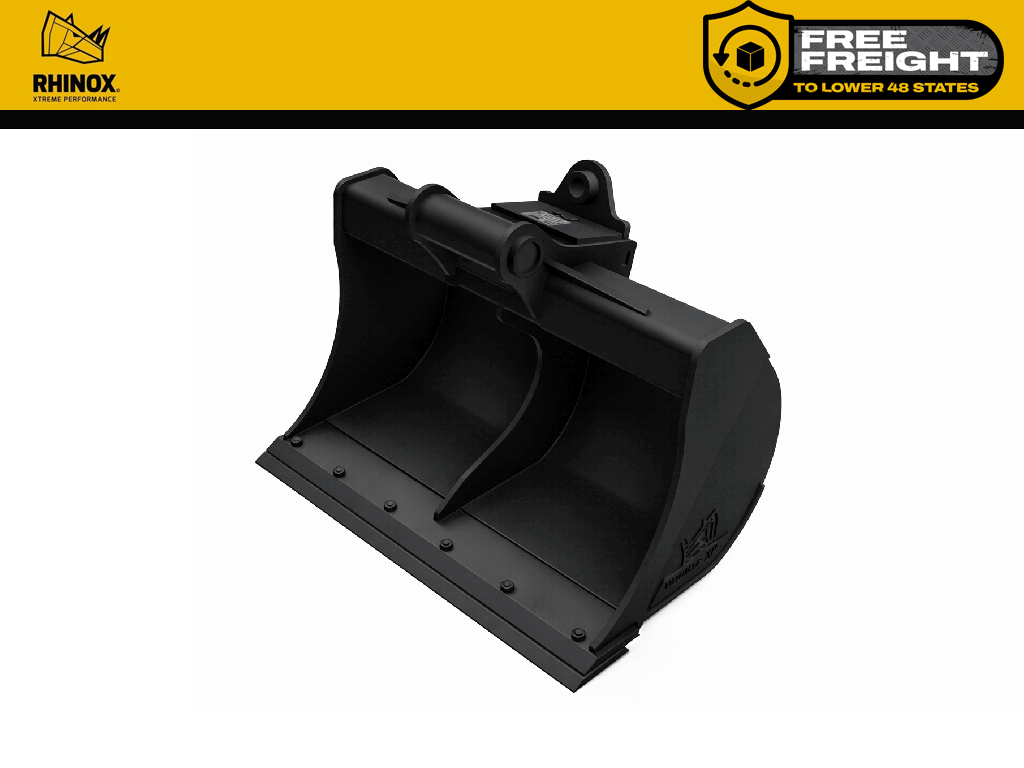 RHINOX Tag / CP / Wain Roy 4000-8000 Lbs. Excavator Ditch Bucket (1.25" T-Pin)