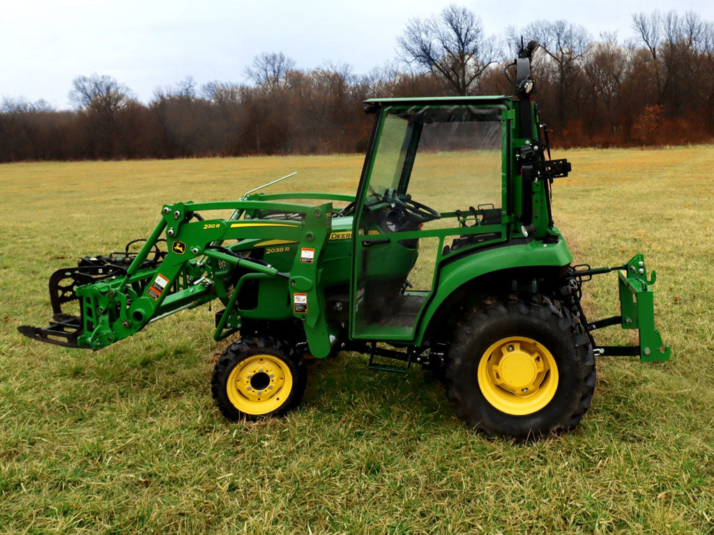 Curtis enclosed plus cab for John Deere 2032R / 2038R tractor