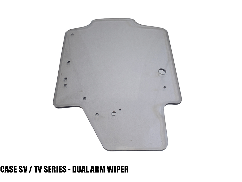 BLUE DIAMOND 1/2" milled edge safety door inserts for skid steer loaders