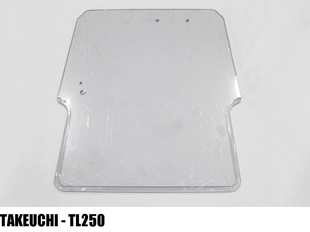 BLUE DIAMOND 1/2" milled edge safety door inserts for skid steer loaders