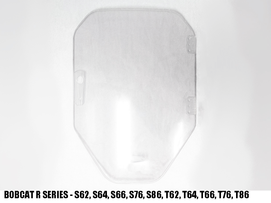 BLUE DIAMOND 1/2" milled edge safety door inserts for skid steer loaders