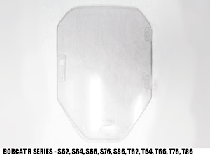 BLUE DIAMOND 1/2" milled edge safety door inserts for skid steer loaders