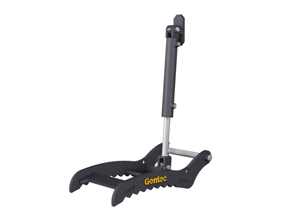 Pulgar hidráulico con pasador PT210 GENTEC para excavadora de 1,500 lb a 3,900 lb - 2 púas