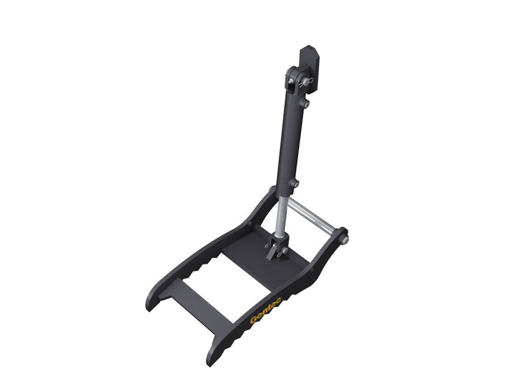 Pulgar hidráulico con pasador PT210 GENTEC para excavadora de 1,500 lb a 3,900 lb - 2 púas