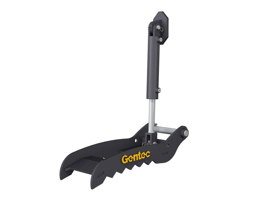 PT220 GENTEC Hydraulic Pin-On Thumb for 4,000lbs to 9,900lbs Excavator - 2 Tines