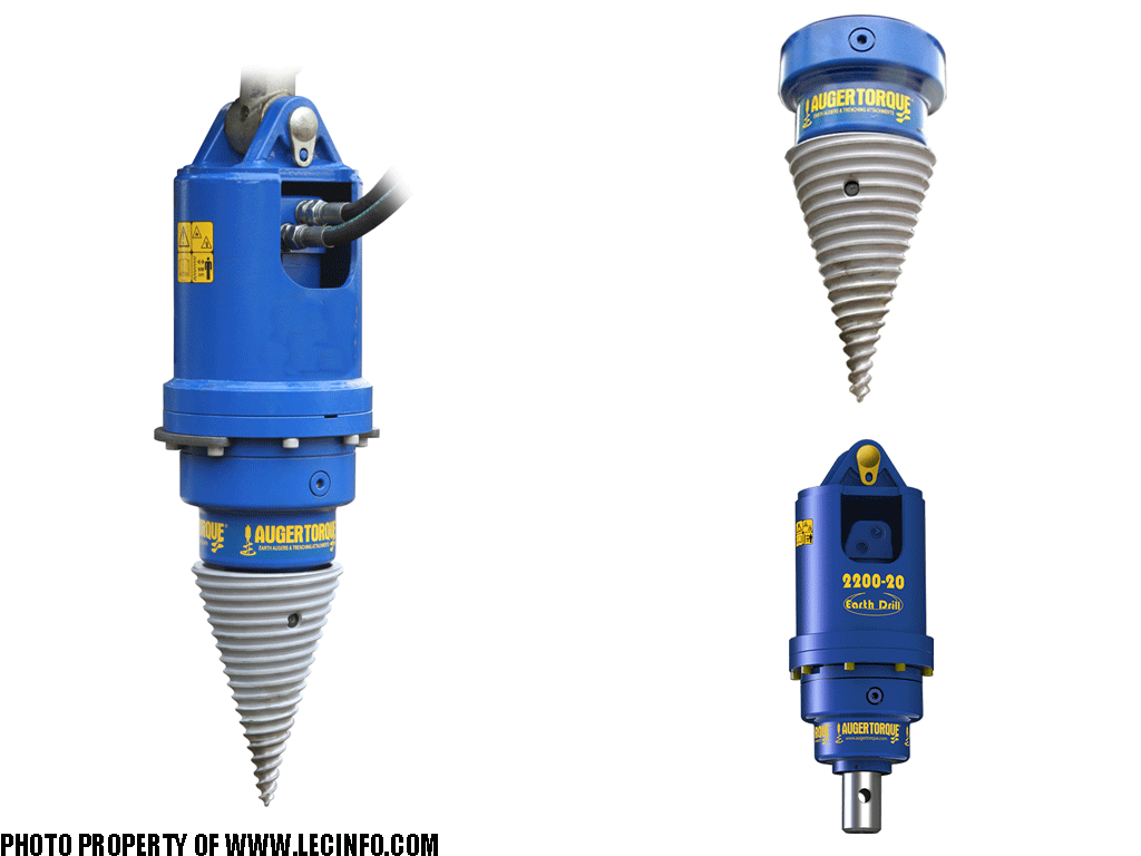Auger Torque Earth Drill with Cone Splitter Head