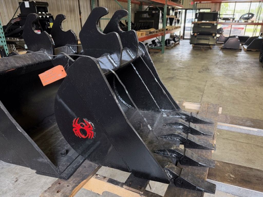 SPIDER ATTACHMENTS 24" Dirt Bucket John Deere 27-35 Wedge lock coupler