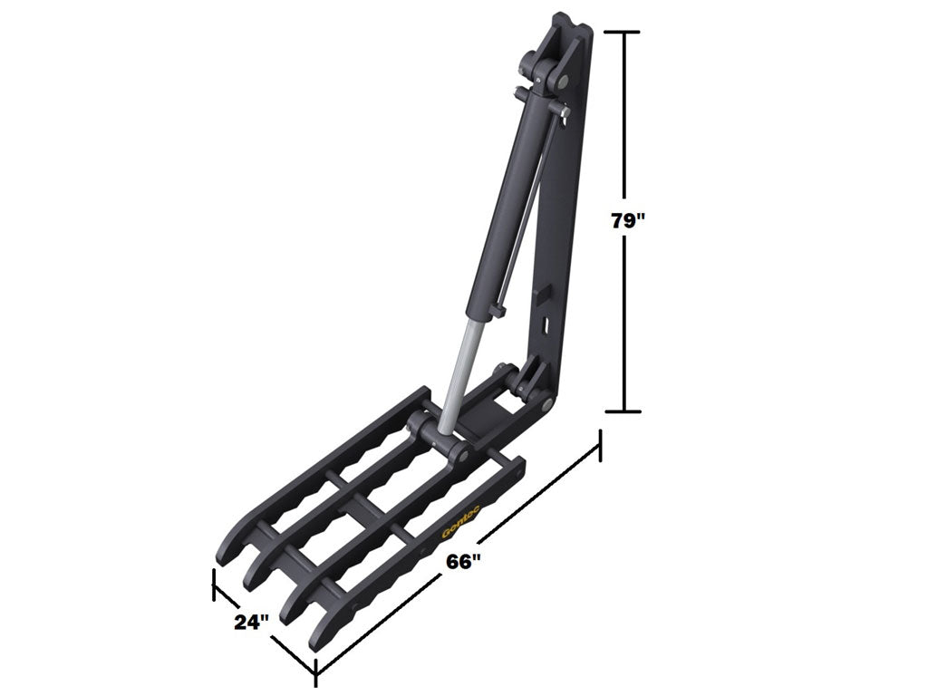 HT2466 Gentec Universal mechanical excavator thumbs, 40000-54000 lbs excavators