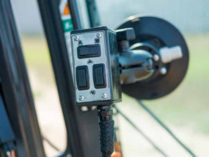 HITCHDOC grading box with futtura laser control equipment for skid steer loaders