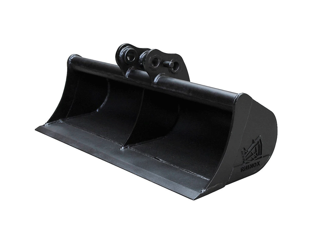 RHINOX ditching and grading buckets for 2mt class excavators (2500 to 4000 Lbs.)