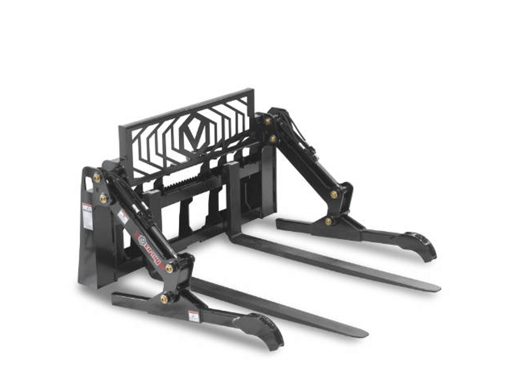 Virnig V60 Two-Cylinder Pipe and mat Pallet Fork Grapple