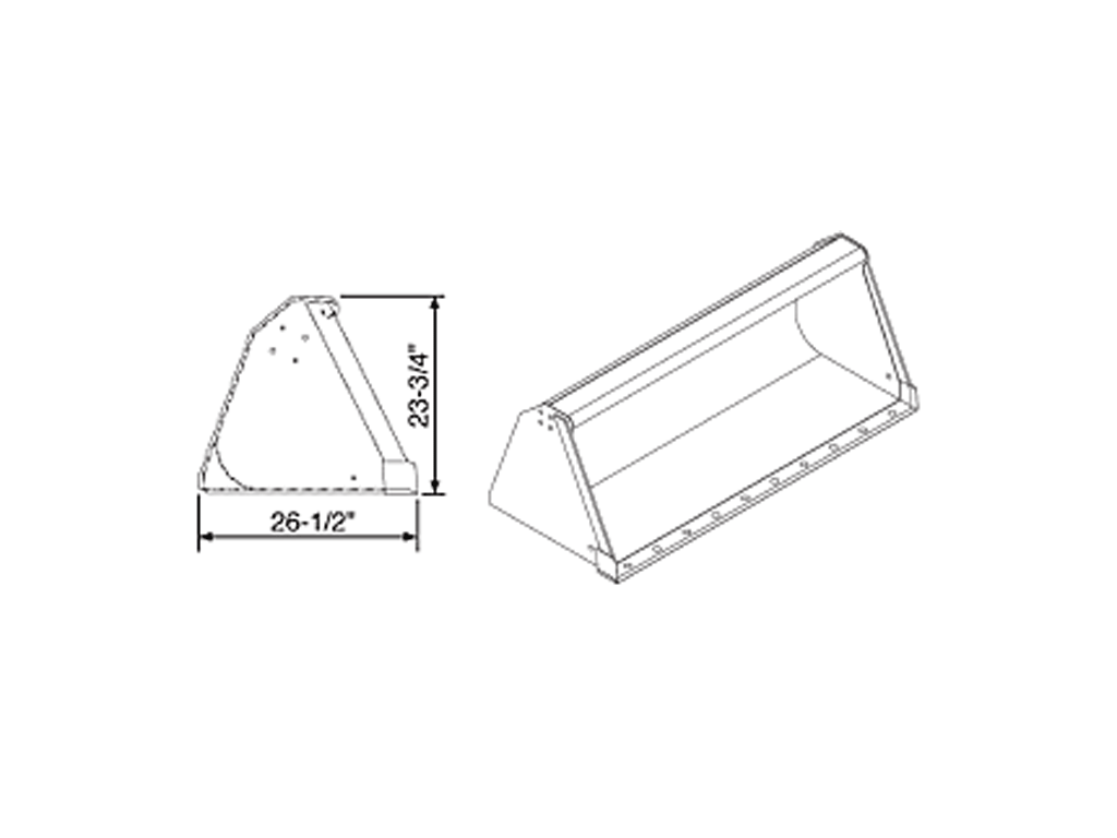 ATI 600 series high capacity tractor bucket