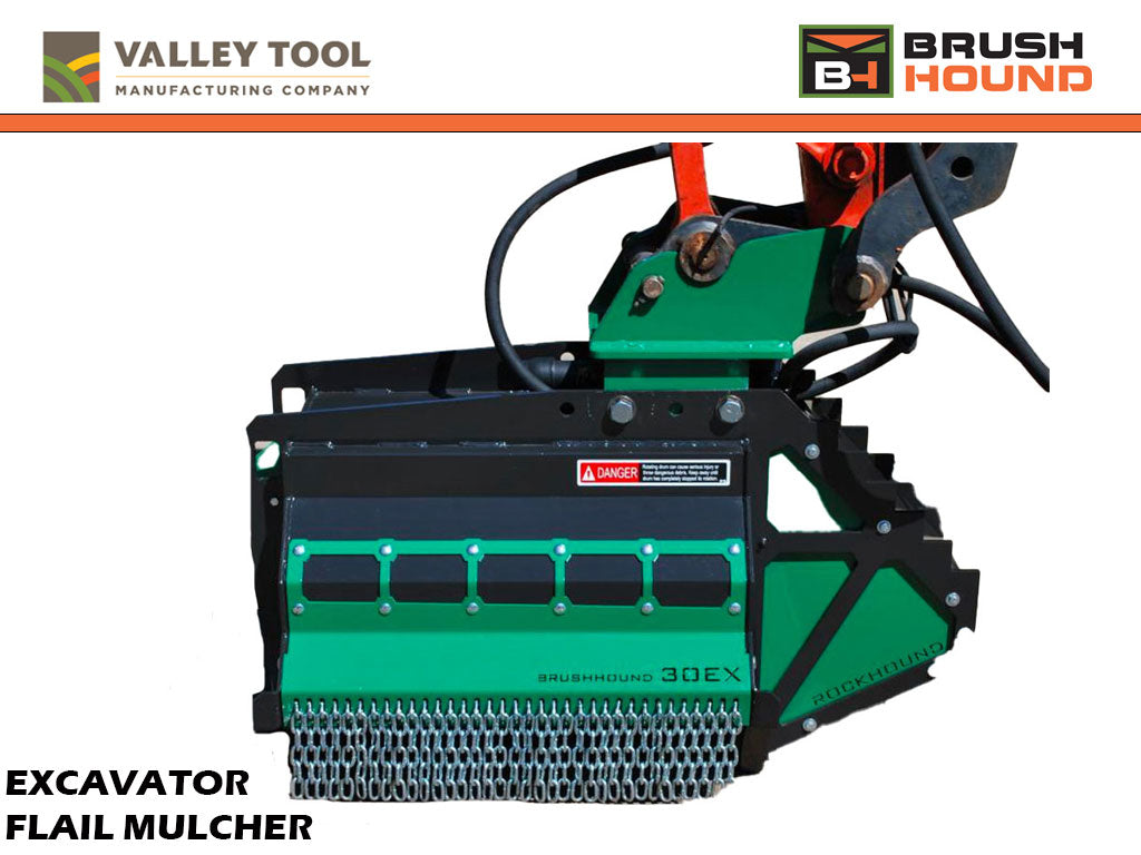 Flailing Tools VALLEY TOOL MFG BRUSH HOUND 30EX flail mulcher 9000 - 13000 lbs. excav
